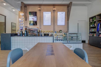 Land of a Thousand Hills is a coffee shop inside NOVEL Daybreak's apartment community. Photo courtesy of NOVEL Daybreak