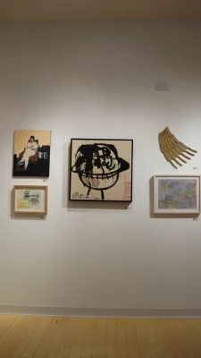 A wall of art at the MICA.