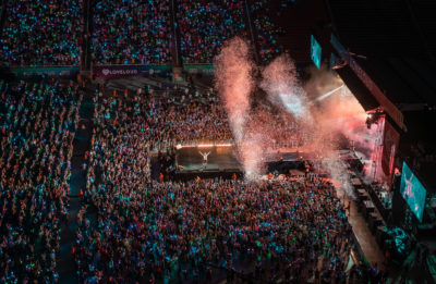 A wide shot of the LOVELOUD music festival stage. Photo courtesy of LOVELOUD