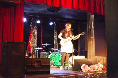 Fae Demetria performing main stage. She has a lot of “emo” influences on her music. Photo: Abel Cayas