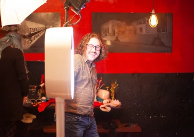 4: Preston of Rocky Mountain Photo booth smiling while working his booth. Photo: Abel Cayas