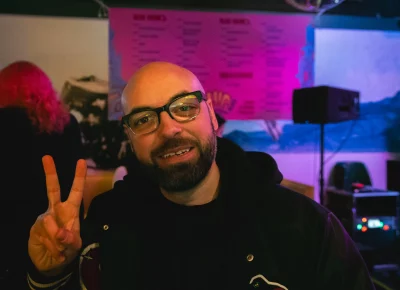 Joshua Joye enjoying the show. Photo: Bonneville Jones.