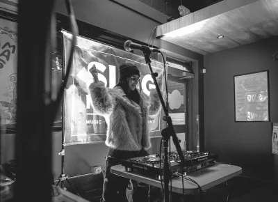 Supernovaa owns the Blue Gene's stage. Photo: Bonneville Jones.