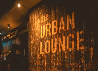 Attendees gathered outside Urban Lounge to get into the sold-out event. Photo: Alanna Lowry.