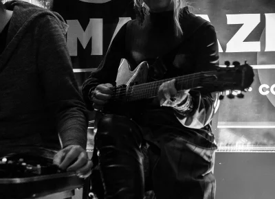 Angela H. Brown joined the Salt Lake City Demons to round out the performances at Blue Gene's. Photo: Alanna Lowry.