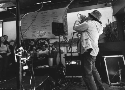 Kid Kawali getting the crowd moving. Photo: Bonneville Jones.