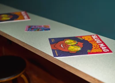 Copies of SLUG Mag's latest issue were available at the event.