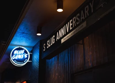 The event took place between Urban Lounge and Blue Gene's.