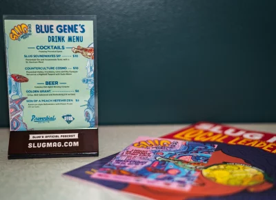 The exclusive cocktail menu for the event.