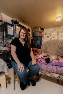 Jessica Fang in her working station