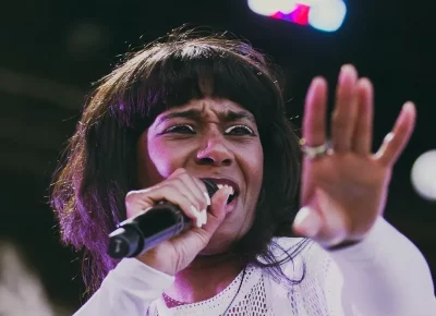 Santigold performs at Kilby Block Party.