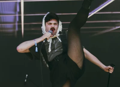 Model/Actriz performs at Kilby Block Party.