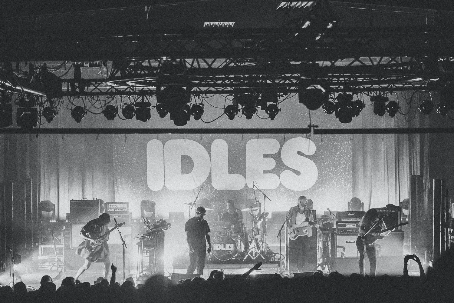 IDLES the band on stage.