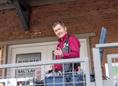 DJ NixBeat dropped the needle on his 8th SLUG Cat after party. He’s a fixture in the local music scene, and it’s easy to catch a set by following @NixBeat on IG. Photo: John Barkiple.