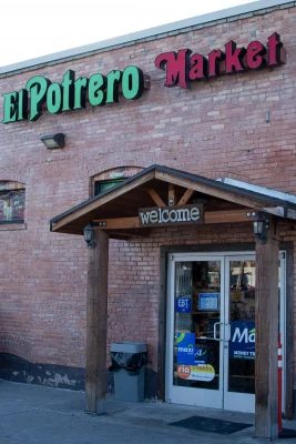 The outside of El Potrero Market.