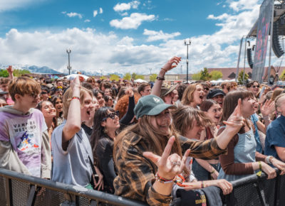 The crowd is going wild at Kilby Block Party.