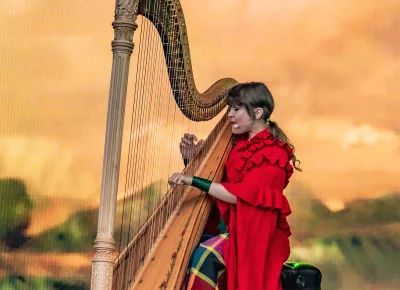 Joanna Newsom performs at Kilby Block Party.