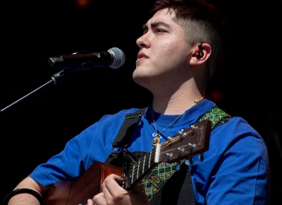 Kevin Kaarl performs at Kilby Block Party.