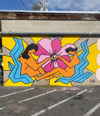 Mural by Shaan Powell.