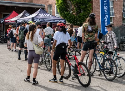 Riders anxiously await the award ceremony. Photo: Ashley Christenson.