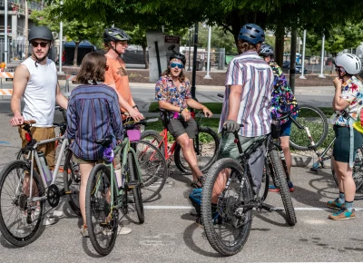Riders bonded with each other before and after the race. Photo: Ashley Christenson.