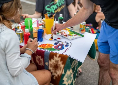 Crafts were plentiful after the race. Photo: Ashley Christenson.