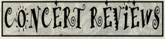 Concert Reviews: Issue 76, April 1995