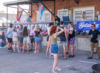 It was a warm and beautiful day outside which was helped by a live DJ, good friends, and good drinks. Photo: Chay Mosqueda.