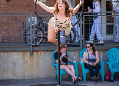 Many forms of art were present at Brewstillery, including this queen of the ring. Photo: Chay Mosqueda.