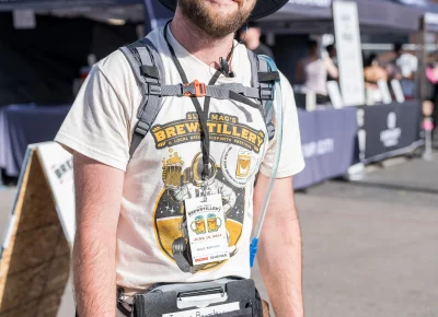 Isaac Bentley, one of the many volunteers who helped Brewstillery run smoothly. Photo: Chay Mosqueda.