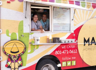 Maize serves up tasty snacks for attendees. Photo: Brayden Salisbury.