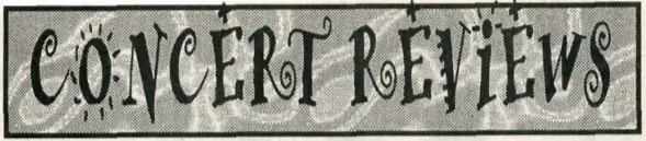 Concert Reviews: August 1995