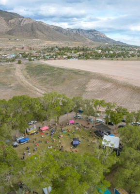 Schellraiser Festival is nestled into the Schell mountain range of McGill, Nevada. 