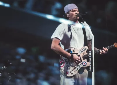 Tom DeLonge steps in on some vocal parts.