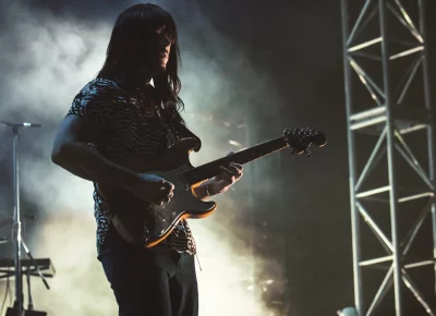 Mark Speer in his element on stage.