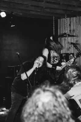 Sergio Mora performs on stage at Aces High Saloon.