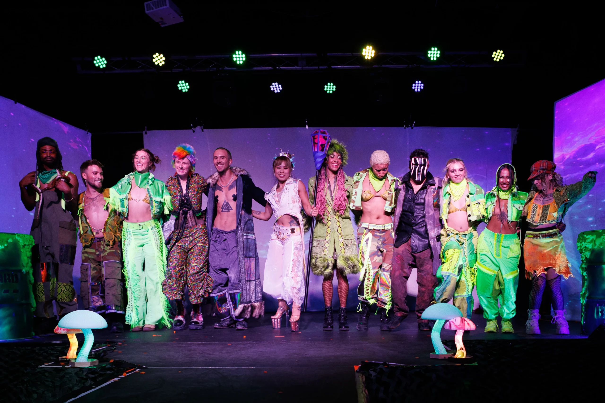 Photo taken after “Slime Time Live”, Pink Flamingo Mercantile Runway Ft. Illumination by Steven Galle.