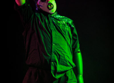 Daddy the Clown with a shocking performance that is interactive with the audience.