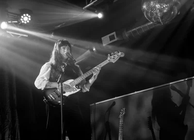 Lauren Mayberry's band matches her energy and aesthetic. Photo: Derek Brad.