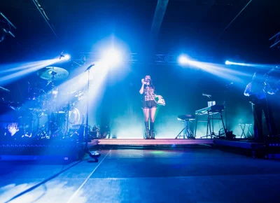 Lauren Mayberry dominates the Soundwell stage. Photo: Derek Brad.