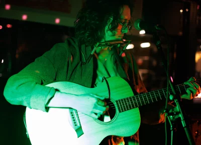 Corbino balances playing three instruments at once.