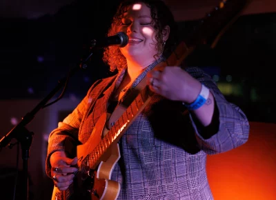 Cherry Thomas showed up with strong vocals and smooth guitar licks.