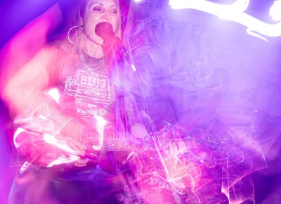 Angela H. Brown performs with Flat Rat at Urban Lounge.