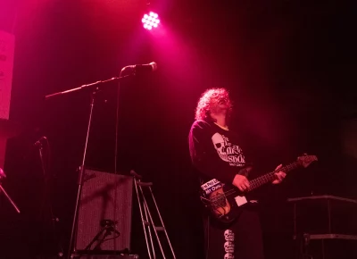 The Fucktards loosened up for the last set of the night.