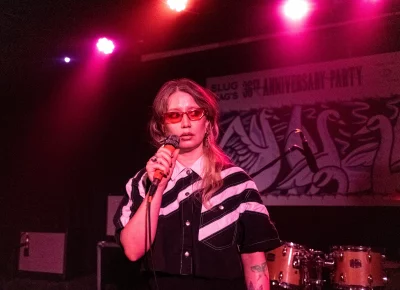 The Plastic Cherries had the audience mesmerized.