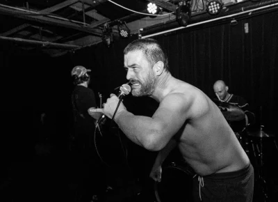 Chat Pile lead singer Raygun Busch dubbed SLC "Slasher Film Mecca." Photo: Diego Andino.