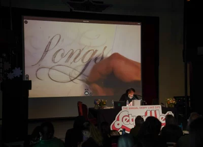 A lesson in flourishes with Barber. Photo: Evan Hancock