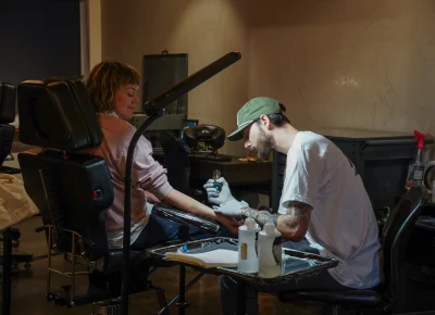 Wouldn't have tattoos without lettering. Photo: Evan Hancock