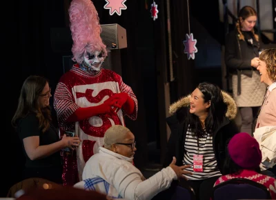 TomBoy talking to Cymone Wilder and audience members. Photo: Derek Brad