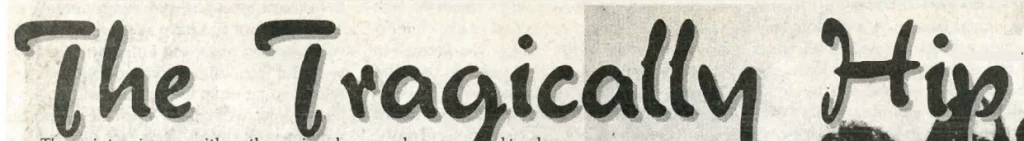 The Tragically Hip: November 1995